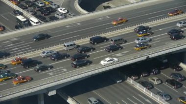 Çin-Eyl 22, 2016:Aerial görünümü bir kentsel şehir Üstgeçit trafik beijing Çin.