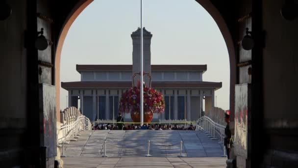 Chine-26 oct 2016 : Cité interdite et pont des douves d'eau, architecture royale chinoise . — Video