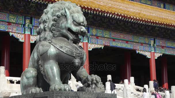 Chian-Oct 22,2016 : ville interdite de Pékin, architecture royale chinoise . — Video