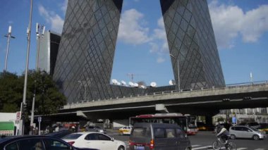 Çin-Eylül 08, 2017:business bina ilçe Pekin Çin.