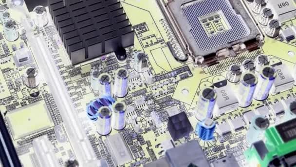 Computer main board,assembly circuit. — Stock Video