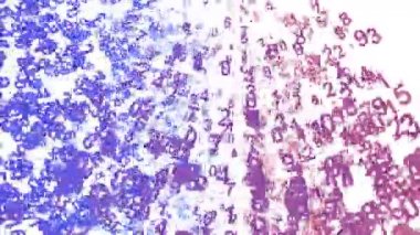 4 k dijital matris ekran, numarası, finans ve teknoloji veri arka plan dizisi.