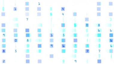 4 k numaraları ve ekran boyunca kaydırma kelimeler Finans dijital teknoloji veri backgr