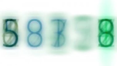 4 k sayı Finans dijital teknoloji veri arka plan ekranda kaydırma.