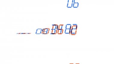 4 k sayı Finans dijital teknoloji veri arka plan ekranda kaydırma.