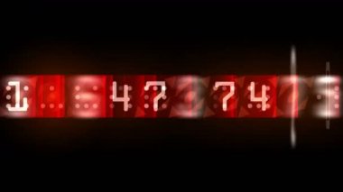 4 k numaraları ve ekran boyunca kaydırma kelimeler Finans dijital teknoloji veri backgr