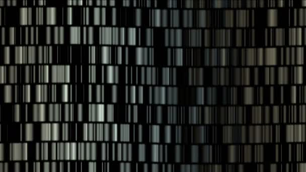 4 の k 抽象的な金属のマトリックス、デジタル チェーン材料、大きなデータのスキャン、ストレージの壁 — ストック動画