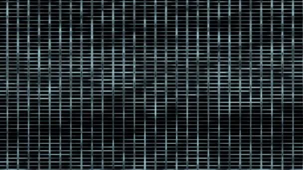 4 k metal mesh kvadratlinje nätverk bakgrund, stora data & moln lagring, fängelse bur — Stockvideo