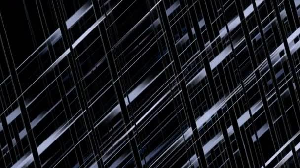 4k Abstract glass wire lines weaving metal matrix background,grid cables ropes. — Stock Video