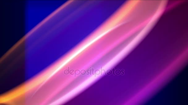 4k Abstract laser neon circle ring,optical fractal rainbow art background space — Stock Video