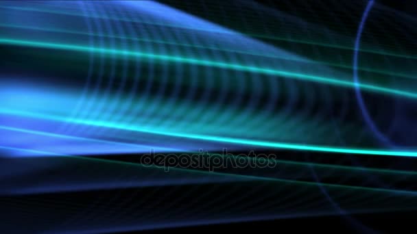 4k Абстрактні лінії кривої фентезі мистецький фон, всесвітня космічна наукова фантастика . — стокове відео