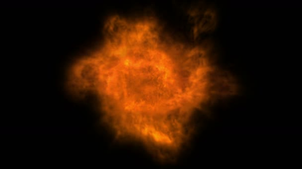 4k Hot Fire burning background,Abstract powerful particle smoke power energy. — Stock Video