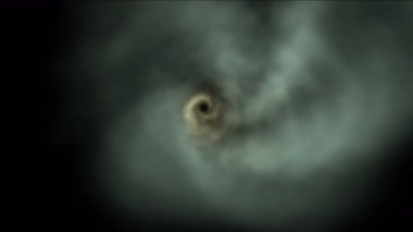 4 k Tornado fırtına sis kanal, kasırga Rüzgar bulut atmosfer, uçuş alanı.