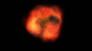 4 k havai fişek patlama arka plan, savaş enerji bomba yangın parçacık vj zemin.