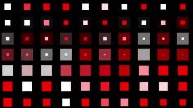 4 k vj kare neon ışık dizi matris arka plan ve küp büyük veri veritabanı zemin