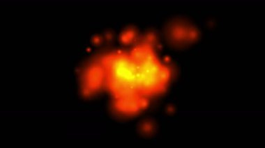 4 k Bubble Patlama, havai fişek ateş parçacıkları, sıcak ışık erime eritme alev.