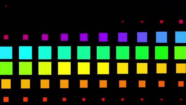 4k vj square neon light array matrix background&cube big data database backdrop — Stock Footage 4k vj square neon light array matrix background&cube big data database backdrop Stock Footage