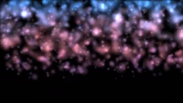 4k Blizzard ondas, vapor de água a vapor, fundo abstrato de partículas de fogo de artifício — Vídeo de Stock