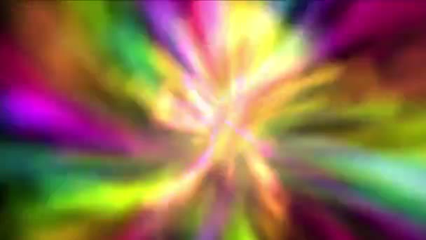 4k Абстрактный вращающийся фон сияния, элемент фейерверка диско-искусства — стоковое видео