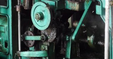 4 k karmaşık hassas Sanayi makineleri işlemi, çalışma yatak ve eksen.