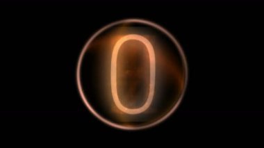 4 k altın geri sayım rakam ve sayıları ekranında, finans dijital teknik veri.