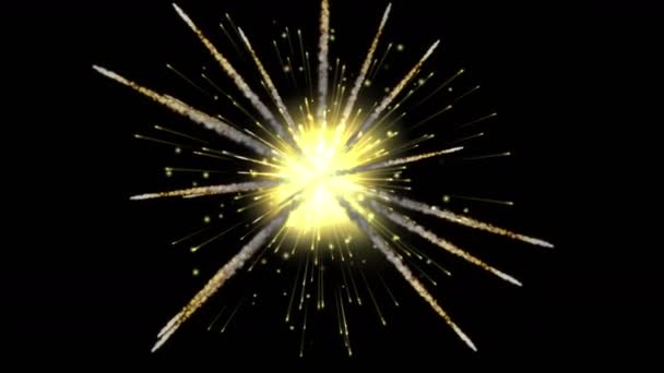 4k Météores bombardement explosion guerre, météorites fumée particules tissage feux d'artifice ba 
