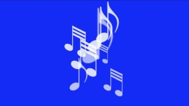 4 k müzik notlar arka plan, sembol melodi melodi ses, romantik sanatsal Senfoni