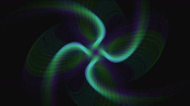 4 k Özet anlamak yıldız çiçek desen arka plan, ışık alan, yel değirmeni enerji.