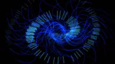 4 k mavi girdap dişli lazer ışıklar, enerji teknoloji, radyasyon bilim, nabız hayranları Rüzgar.
