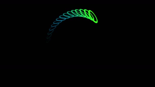 Fondo de círculo de color 4k, redondo, anillo, resorte de movimiento, halo, telón de fondo de espectroscopia . — Vídeos de Stock