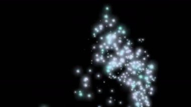 4 k çeşme Şofben sıvı su parçacık, sel enerji güç üretimi yıldız.