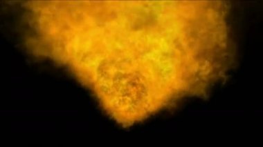 4 k sıcak ateş yanan arka plan, soyut güçlü parçacık duman güç enerji.