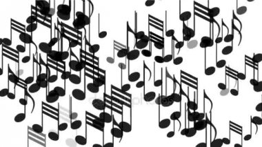 4 k müzik notlar arka plan, sembol melodi melodi ses, romantik sanatsal Senfoni