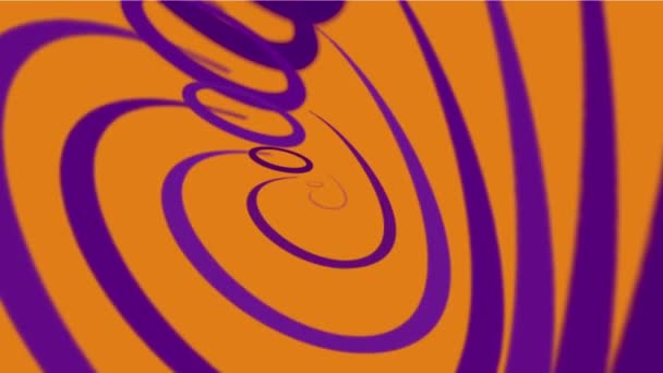 4 k abstracte helix lijn puin papier, spiraal deeltje, lint kromme achtergrond. — Stockvideo