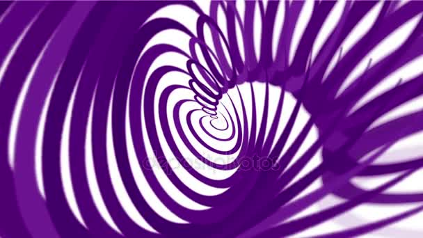 4 k spirala streszczenie linii, resztek papieru, spirala cząsteczki, tło wstążka łuk. — Wideo stockowe
