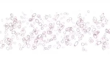 4 k soyut damla su sıvı oval arka plan, damlacık nokta nokta fasulye kabarcık.