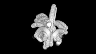 4 k soyut noktası ipi arka plan, canavar hayalet mikrop bakteri böcekler hattına.