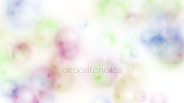 4k Абстрактный цвет пузыря пены пузырь мыла пузыря взрыва фона . — стоковое видео