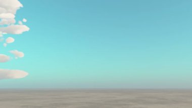 4k büyük kitle uçan üzerinde geniş ovalar bulutlar..