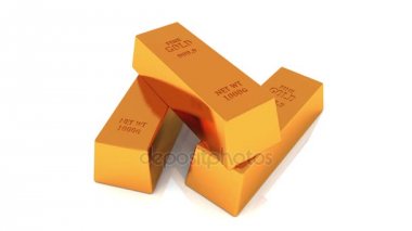 4k Altın külçe altın barlar hazine servet Ingot lüks Finans ürünler ticareti.