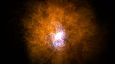 4 k patlama magma enerji, bulutlar sis sıçrama duman, yangın gaz havai fişek parçacıklar