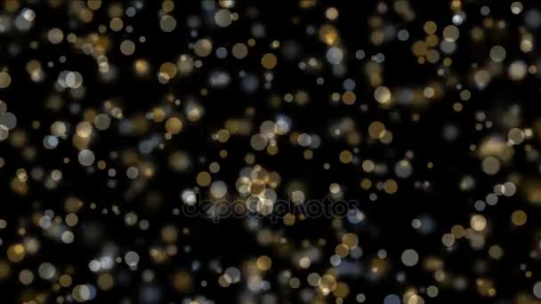 4k Fogos de artifício abstratos luz pontos fundo, partículas de bolha, esporos de bactérias . — Vídeo de Stock