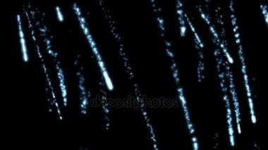 düşen, patlama bombalama 4 k soyut havai fişek meteor göktaşları su hattı.