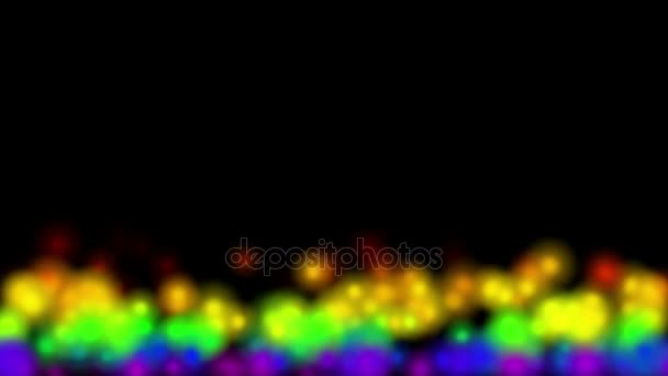 4 k πολύχρωμες κουκκίδες, δήλωσαν ότι τους αρέσει firefly.firework φεστιβάλ πυρκαγιά σωματιδίων ιόντων θερμό ατμό. — Αρχείο Βίντεο