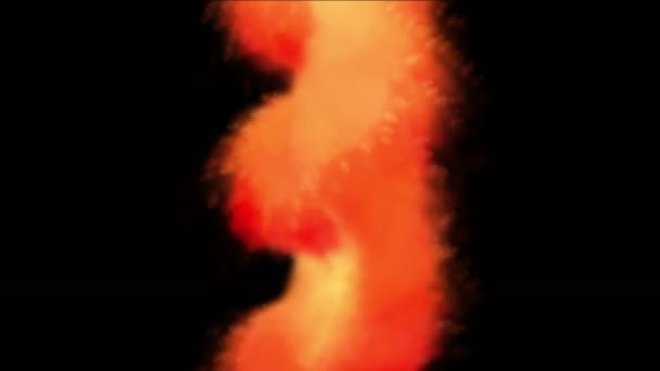4k humo rojo en espiral, fondo abstracto escenario mágico . — Vídeo de stock