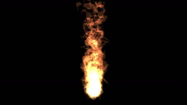 4 k 火球、業火を見事な戦争シーン. — ストック動画