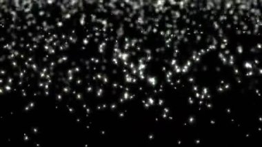 4 k düşen beyaz kar taneleri ve parçacıklar.