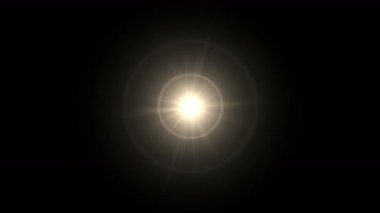4 k büyüleyici ışınlarından ışık halo Ultra enerji alanında yıldız alanı.