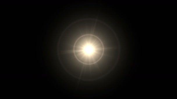 4k Rayons éblouissants lumière de halo Champ d'énergie ultra dans l'espace stellaire . — Video