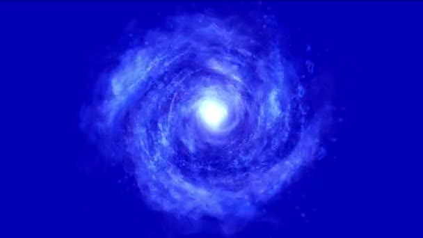4 k abstraktní energie vortex vesmír tunel ohňostroj částic otvor eddy cestování. — Stock video